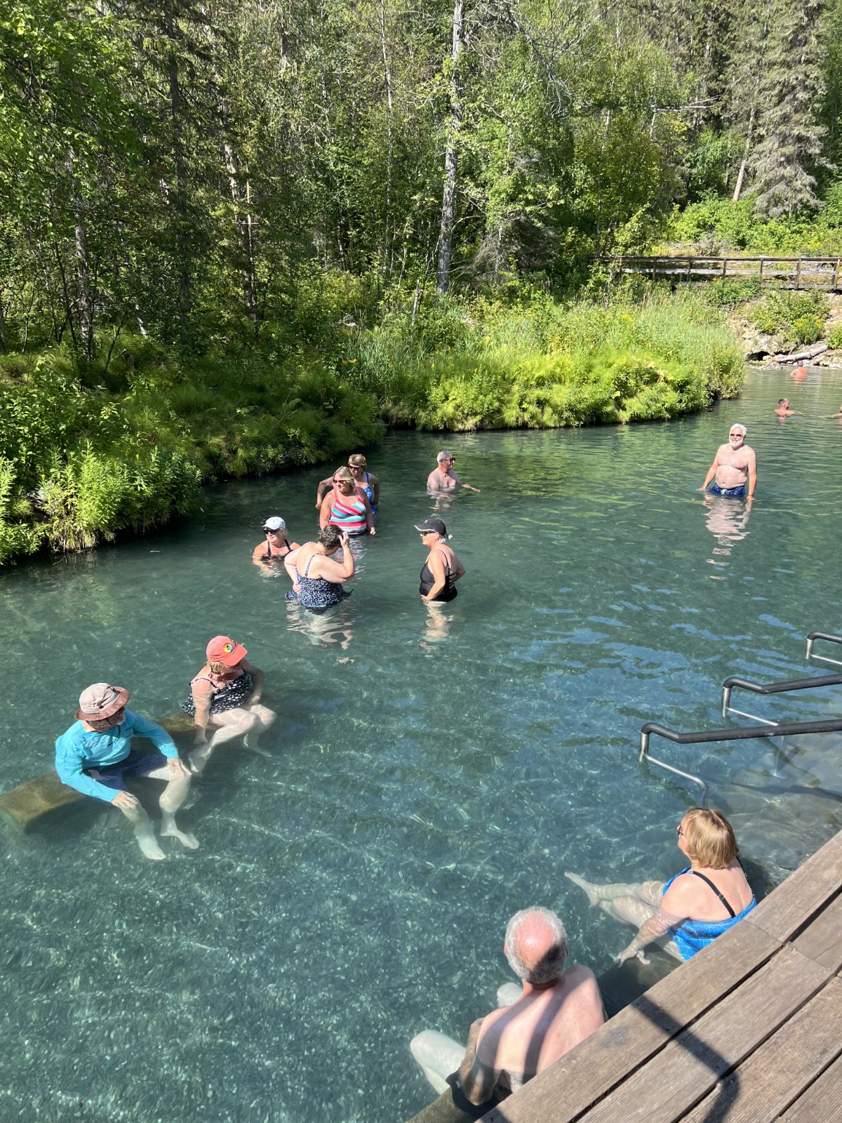 Group in Liard Hot Springs
