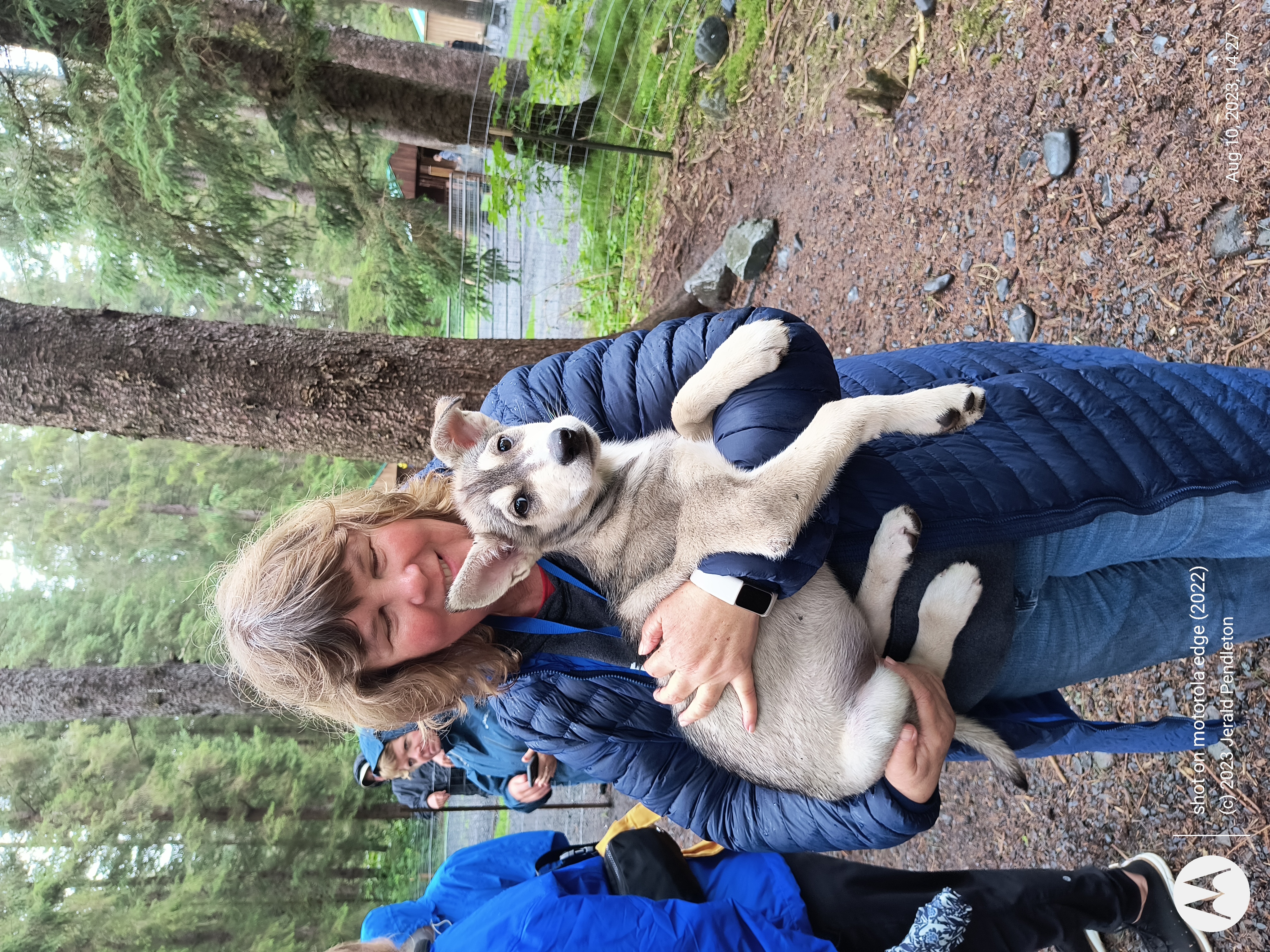 Claire with Pup