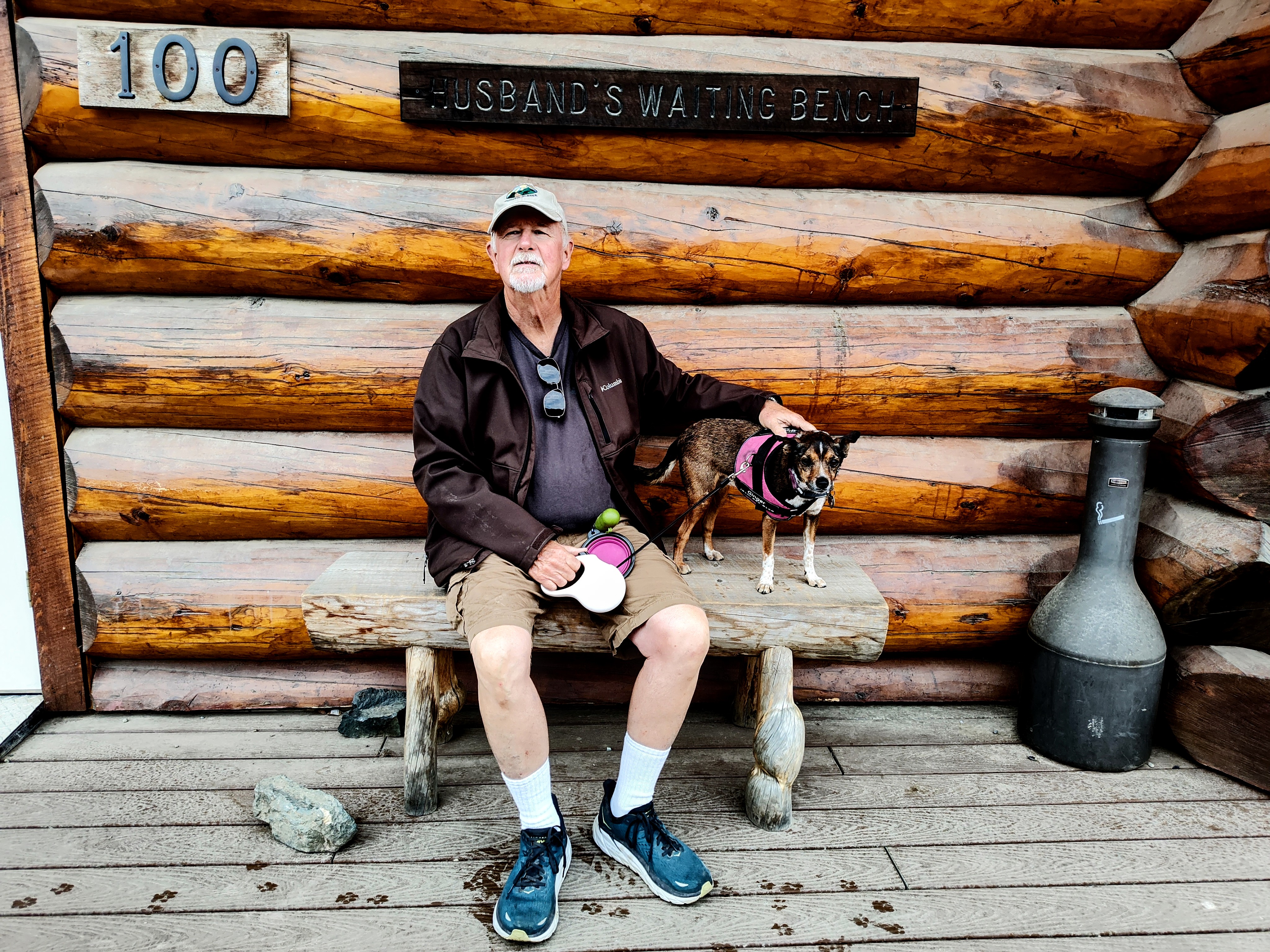 Jerald on the Husbands Bench at Denali