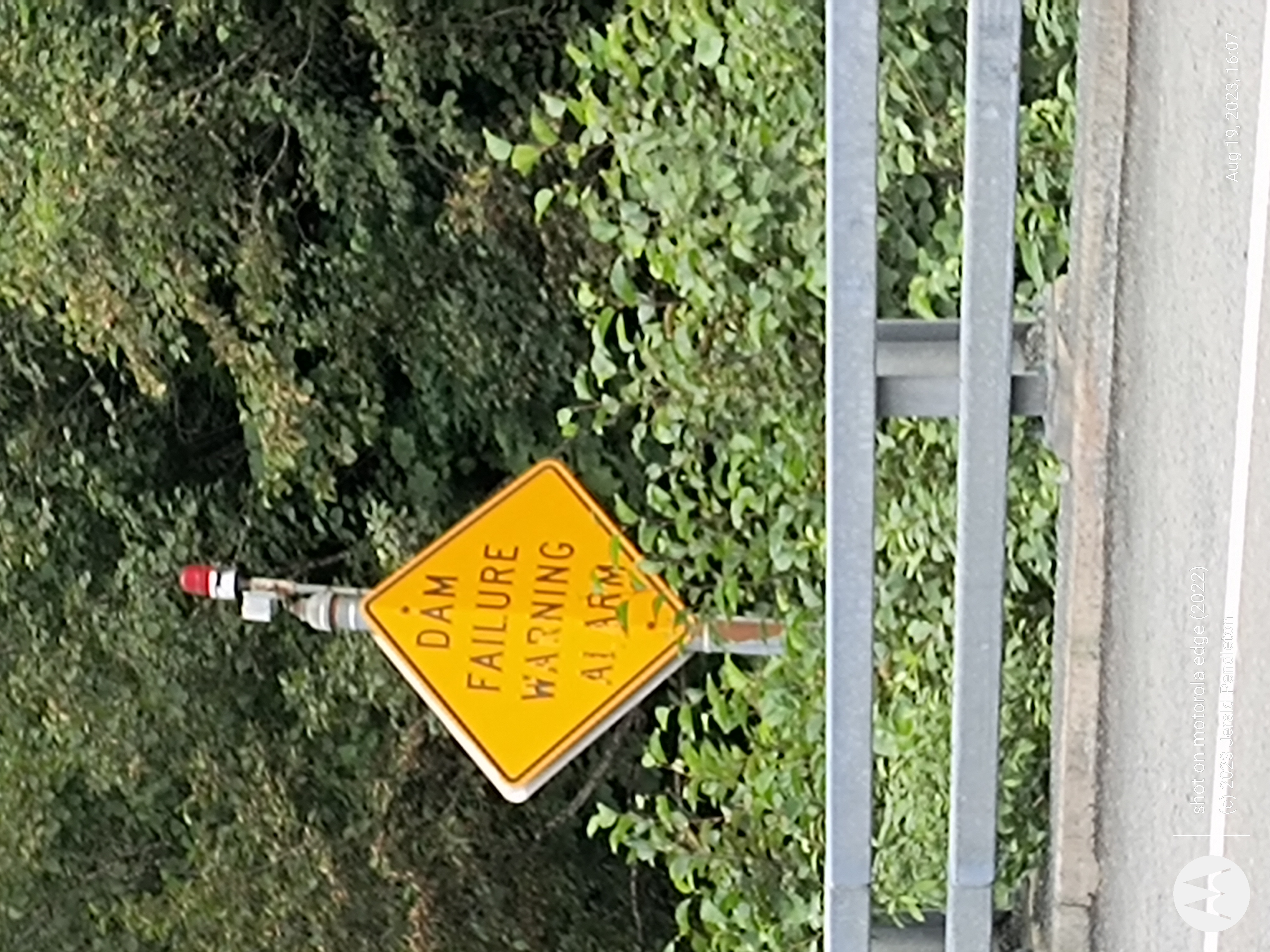 Dam Failure Sign